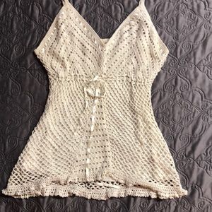 Thin Strapped Crochet Top
